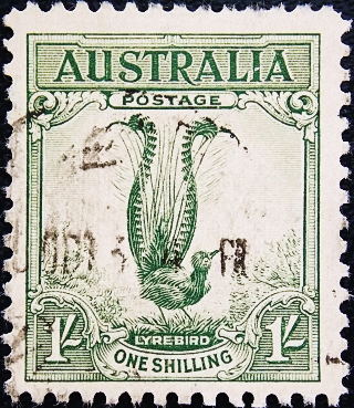 Австралия 1932 год . Фауна , Лирохвост . Каталог 6,0 €.(2)